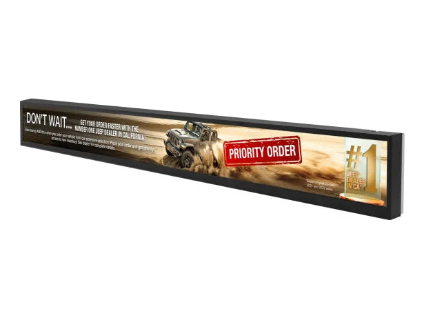 24″ Strip Signage with Capacitive Touch Screen