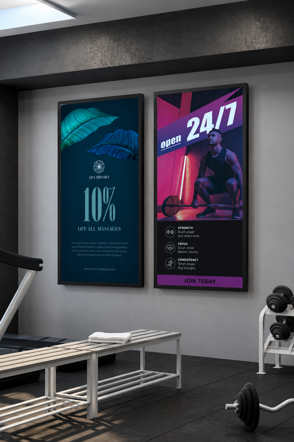55″ Digital Commercial Display