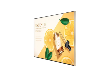 65″ UHD Display with Gold Frame