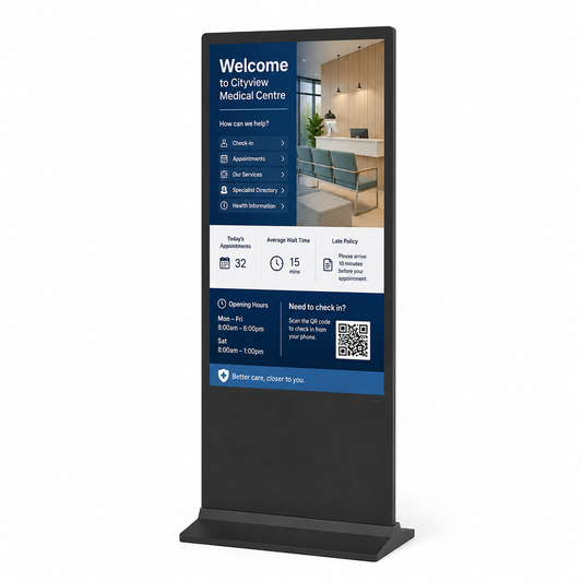 65″ 4K Freestanding Non-Touch Display