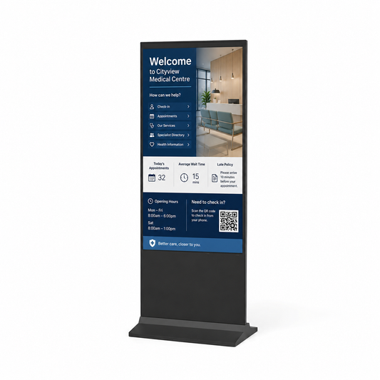 55” 4K Freestanding Non-Touch Display