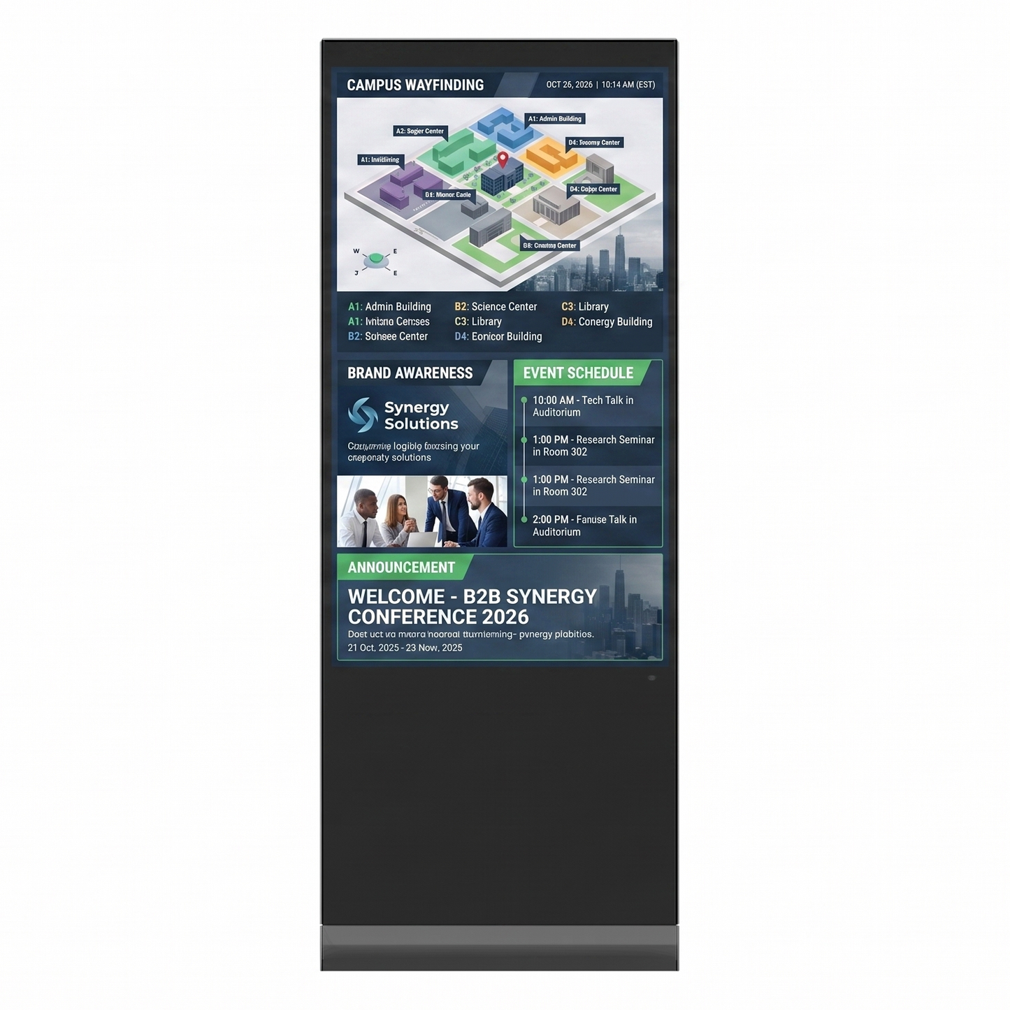 65″ 4K Freestanding Non-Touch Display