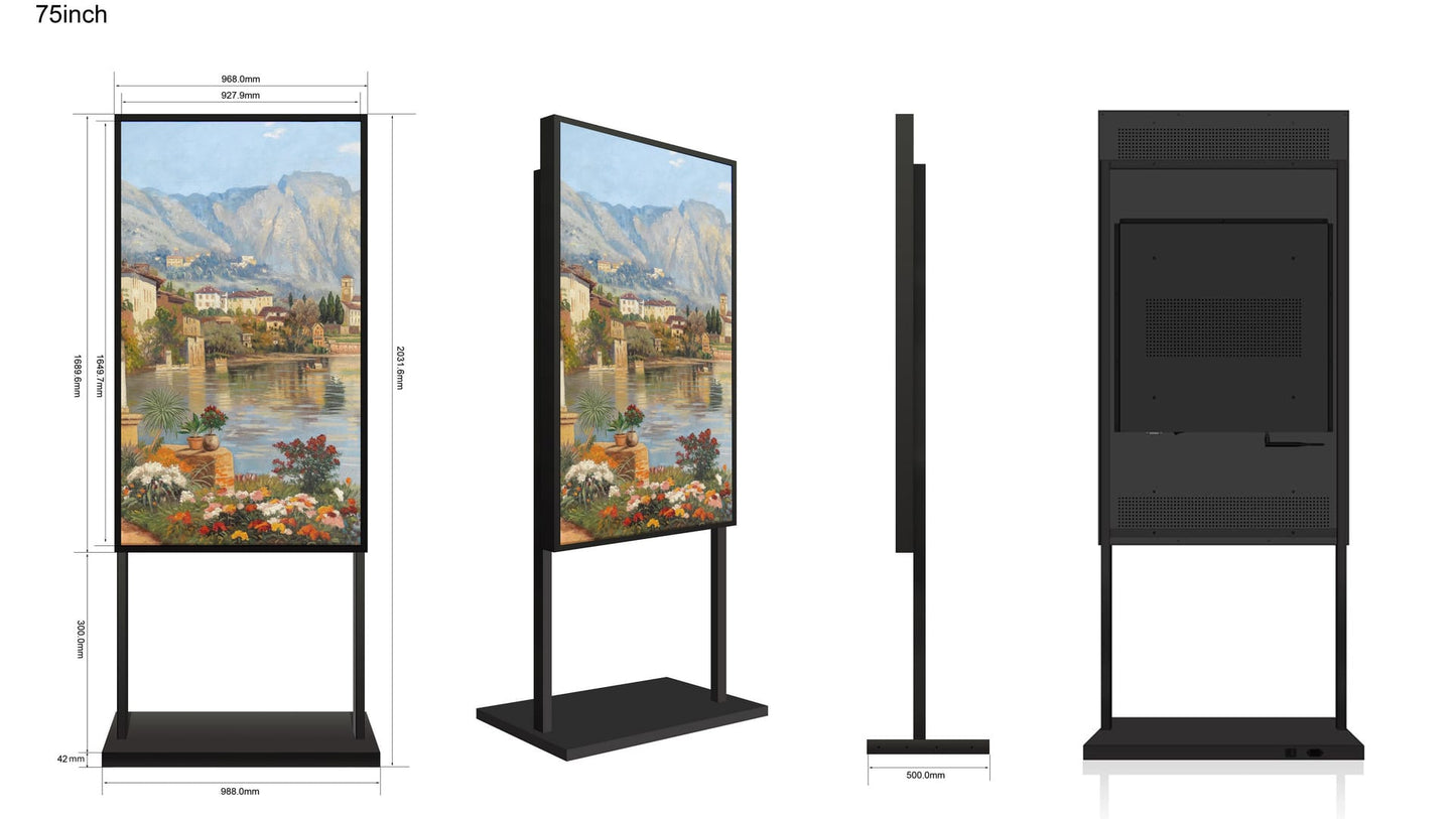 75″ UHD High Brightness Commercial Display